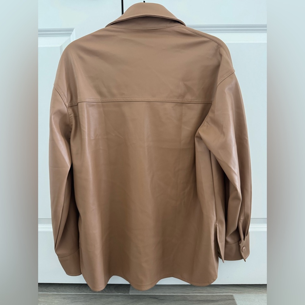 Faux Leather Shacket - Picture 2 of 4